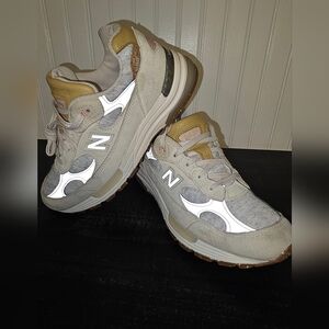 New Balance Beige and Light Grey Sneakers